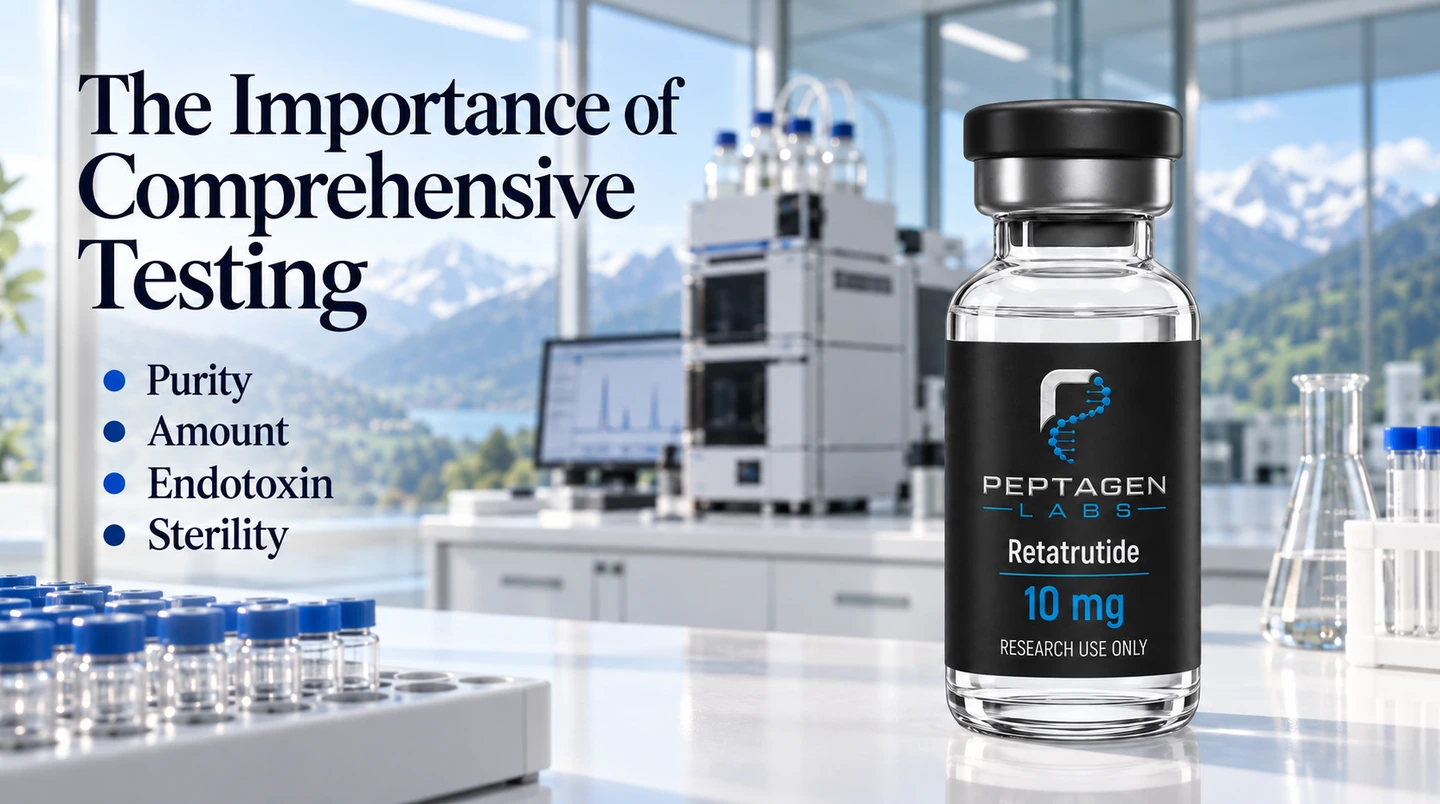 Laboratory analysis equipment used for peptide testing